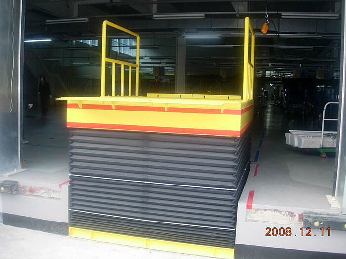 고양정 리프트(주름자바라/벨로우 적용) 안전형 승강 설비