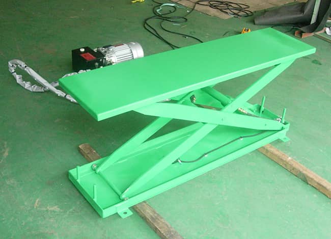 그린 테이블 리프트 가위 구조(확대)