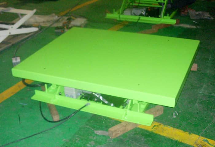 중량물 이송용 평판 테이블 리프트(그린)