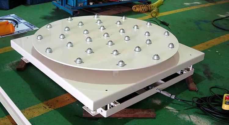 트랜스퍼 적용 회전 상판 테이블 리프트(상부)