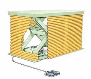 이지산기 4면 자바라 부착형 테이블 리프트