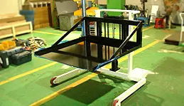 이지산기 수동 유압 핸들 방식 스테카 리프트 작업대 타입