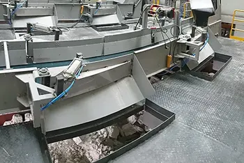 리사이클링 공정 최종 결과물 배출장치 이지산기