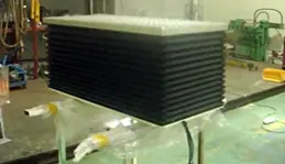 이지산기 안전 자바라(Bellows)가 적용된 소형 유압 테이블 리프트